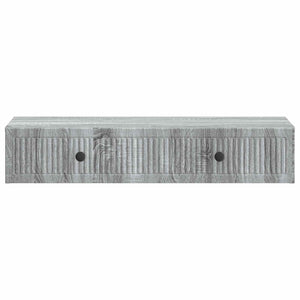 vidaXL Table d'appoint murale Gris Sonoma 87,5 x 34,5 x 17 cm