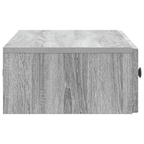 vidaXL Table d'appoint murale Gris Sonoma 87,5 x 34,5 x 17 cm