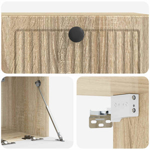 Wandmontierter TV-Schrank Sonoma-Eiche