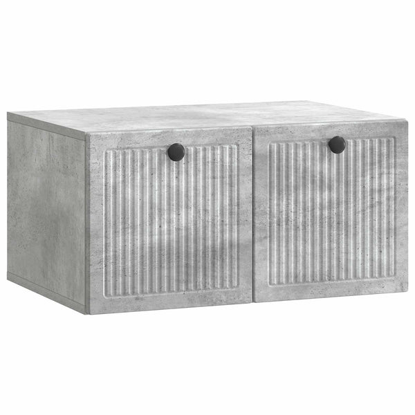 Wandmontierter TV-Schrank Betongrau