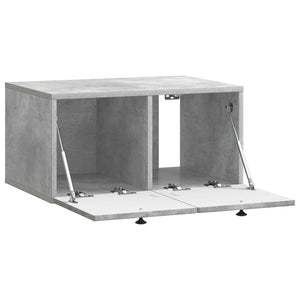 Wandmontierter TV-Schrank Betongrau
