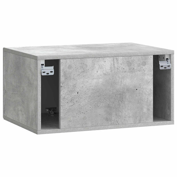 Wandmontierter TV-Schrank Betongrau