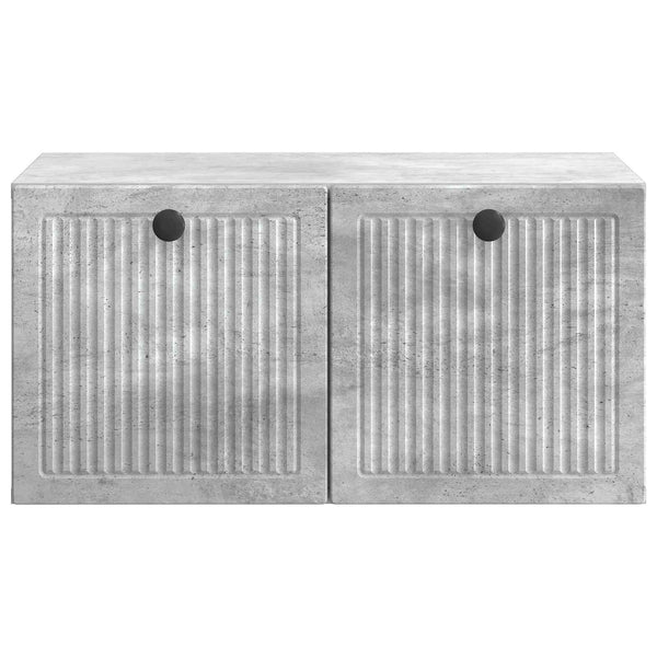 Wandmontierter TV-Schrank Betongrau
