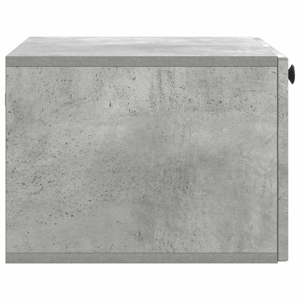 Wandmontierter TV-Schrank Betongrau