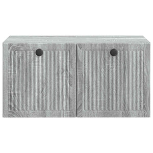 Wandmontierter TV-Schrank Graues Sonoma 59,5 x 41 x 30 cm