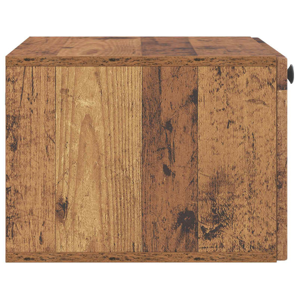 Wandmontierter TV-Schrank Altholz