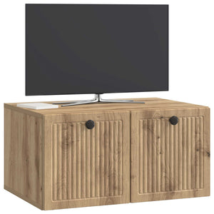 Wandmontierter TV-Schrank Eiche 59,5cm