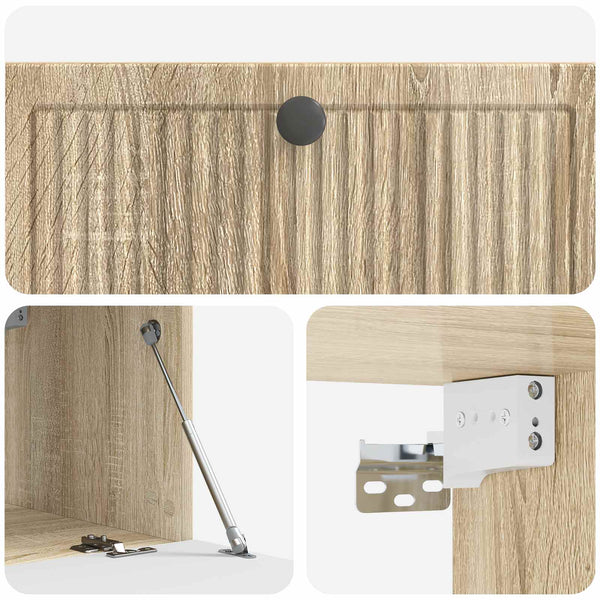 Wandmontierter TV-Schrank Sonoma Eiche