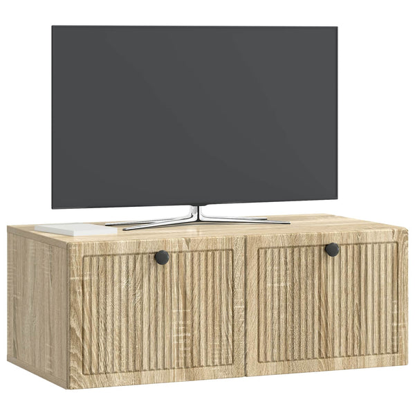 Wandmontierter TV-Schrank Sonoma Eiche