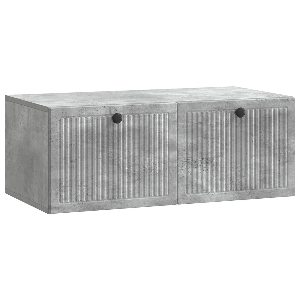 Wandmontierter TV-Schrank Betongrau