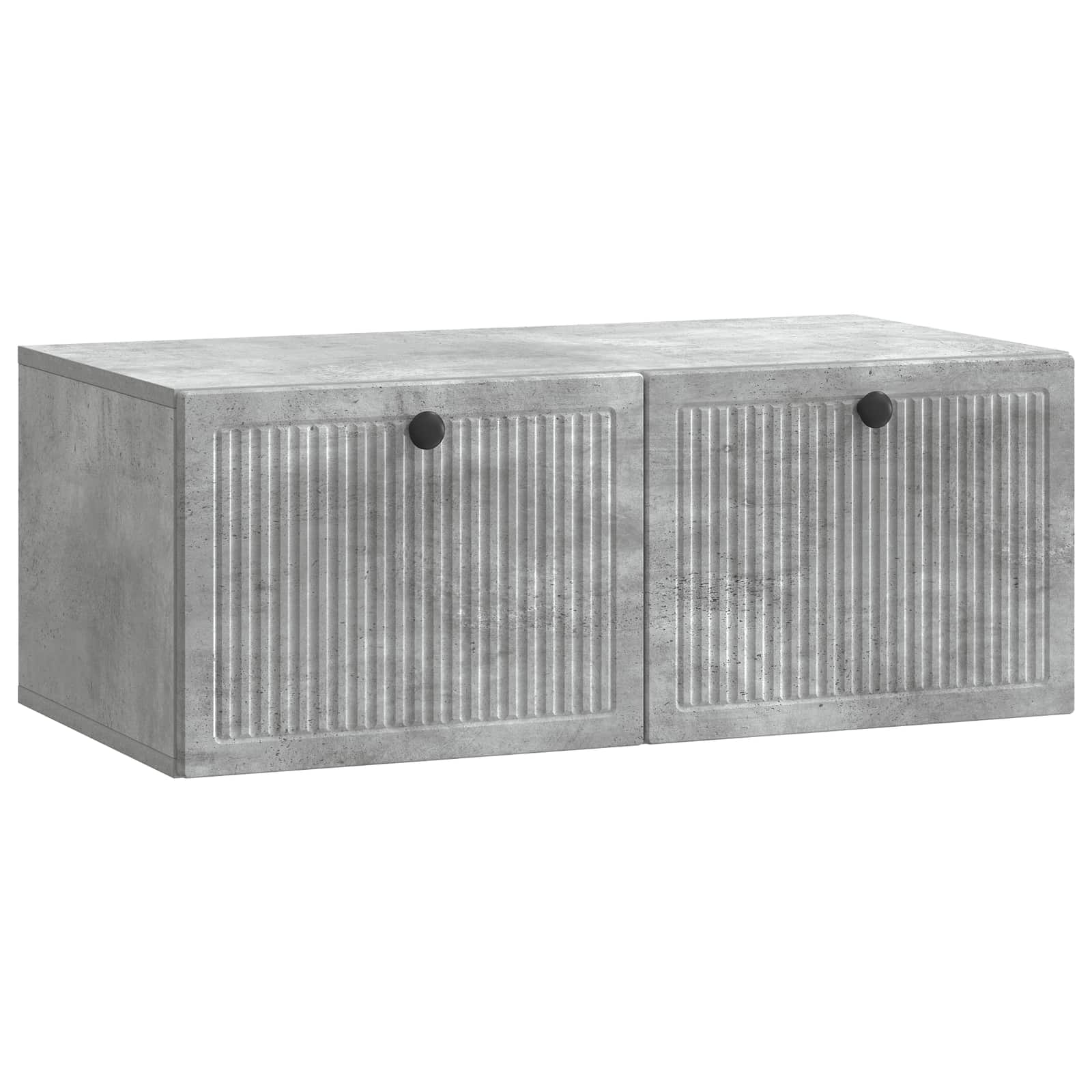 Wandmontierter TV-Schrank Betongrau