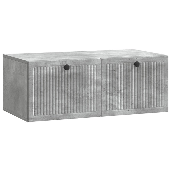 Wandmontierter TV-Schrank Betongrau
