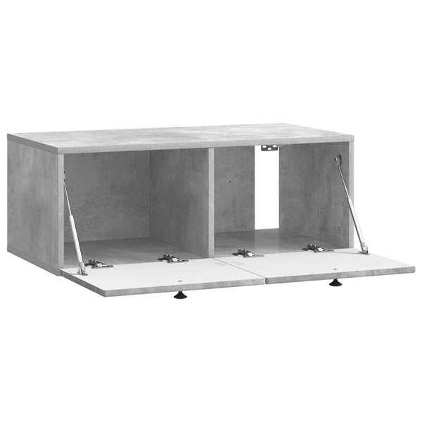 Wandmontierter TV-Schrank Betongrau