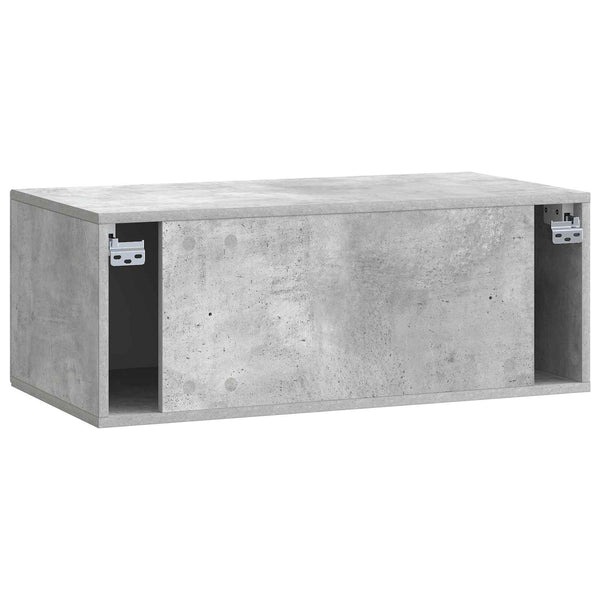 Wandmontierter TV-Schrank Betongrau