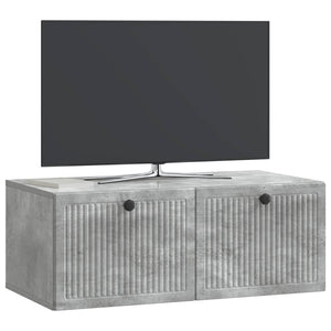 Wandmontierter TV-Schrank Betongrau