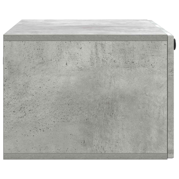 Wandmontierter TV-Schrank Betongrau