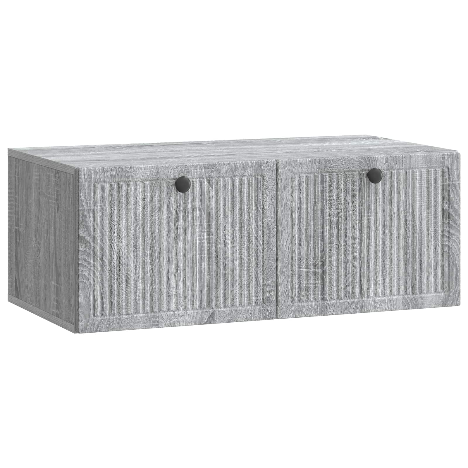 vidaXL Meuble TV mural Chêne sonoma gris 78,5 x 41 x 30 cm
