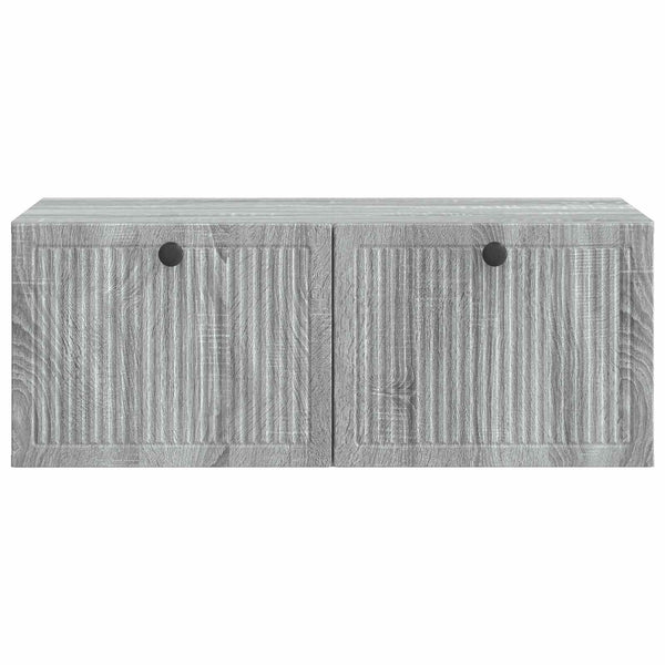 vidaXL Meuble TV mural Chêne sonoma gris 78,5 x 41 x 30 cm
