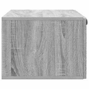 vidaXL Meuble TV mural Chêne sonoma gris 78,5 x 41 x 30 cm