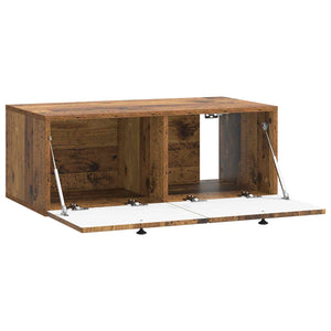 Wandmontierter TV-Schrank Altholz