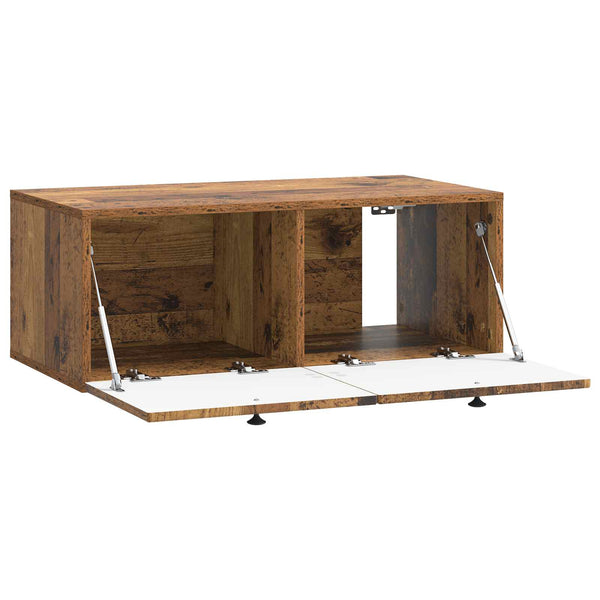 Wandmontierter TV-Schrank Altholz