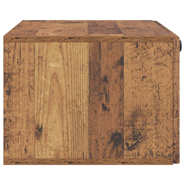 Wandmontierter TV-Schrank Altholz