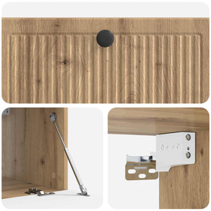 Wandmontierter TV-Schrank Artisan Eiche