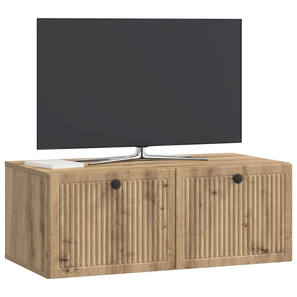Wandmontierter TV-Schrank Artisan Eiche