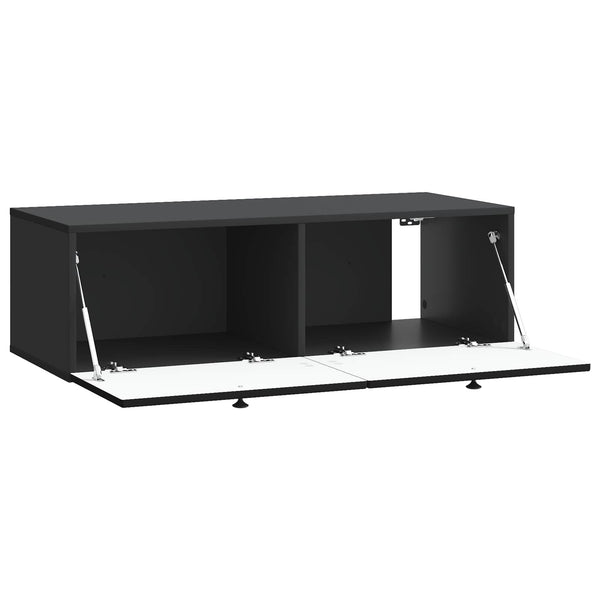 Wandmontierter TV-Schrank, Schwarz, 98 cm