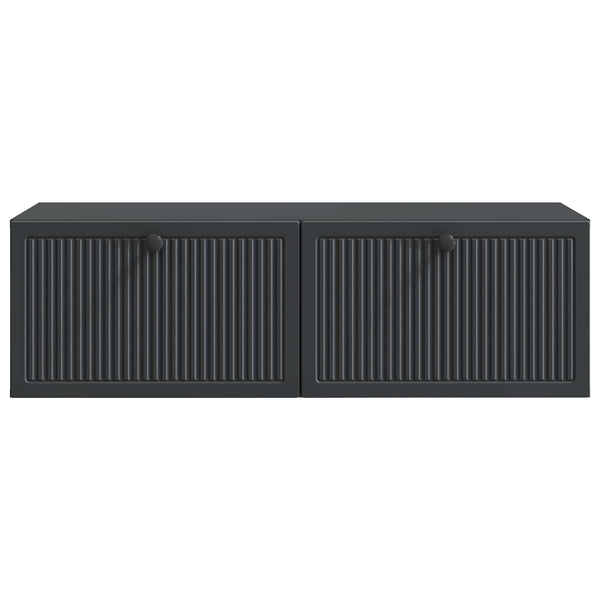 Wandmontierter TV-Schrank, Schwarz, 98 cm