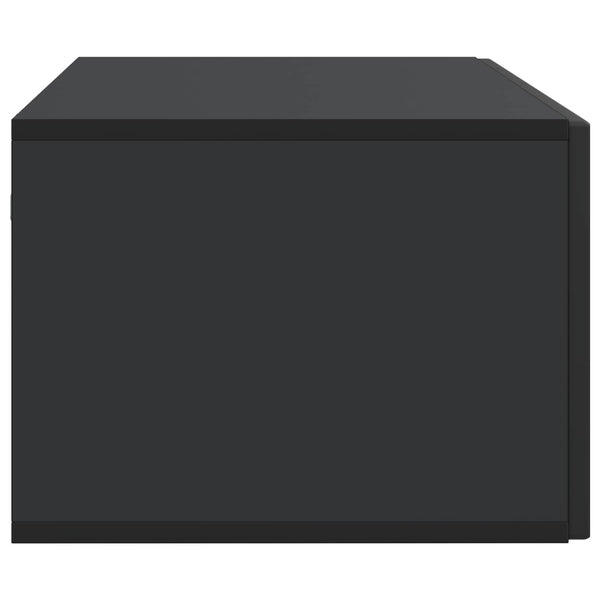 Wandmontierter TV-Schrank, Schwarz, 98 cm
