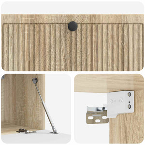 Wandmontierter TV-Schrank Sonoma Eiche