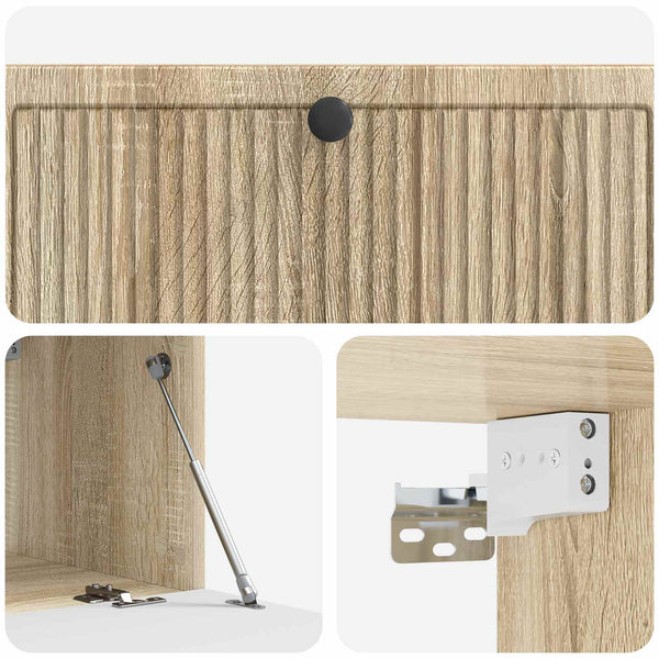 Wandmontierter TV-Schrank Sonoma Eiche