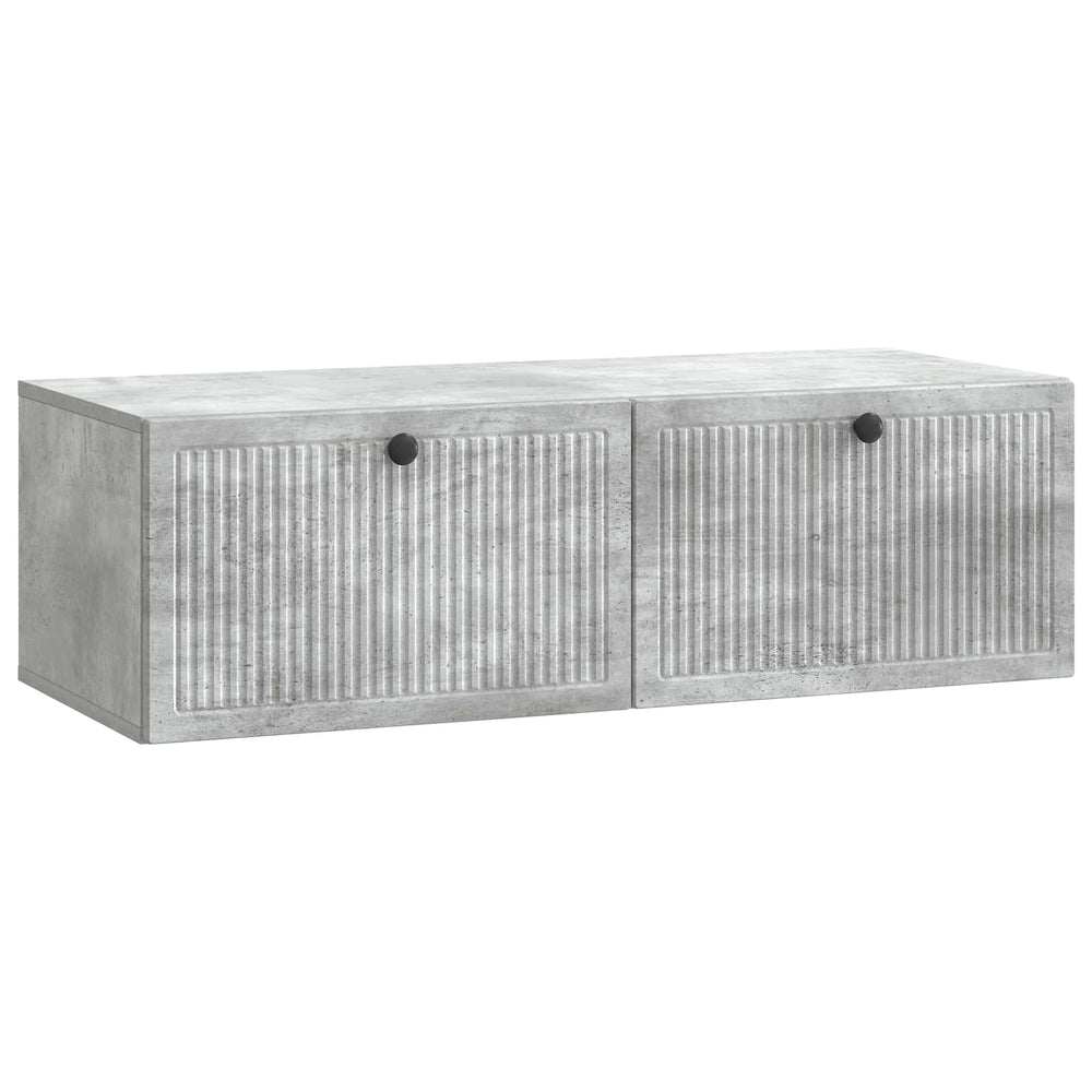 Wandmontierter TV-Schrank Betongrau 98 cm