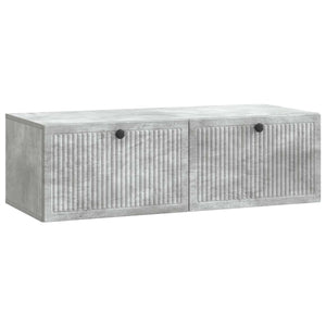 Wandmontierter TV-Schrank Betongrau 98 cm
