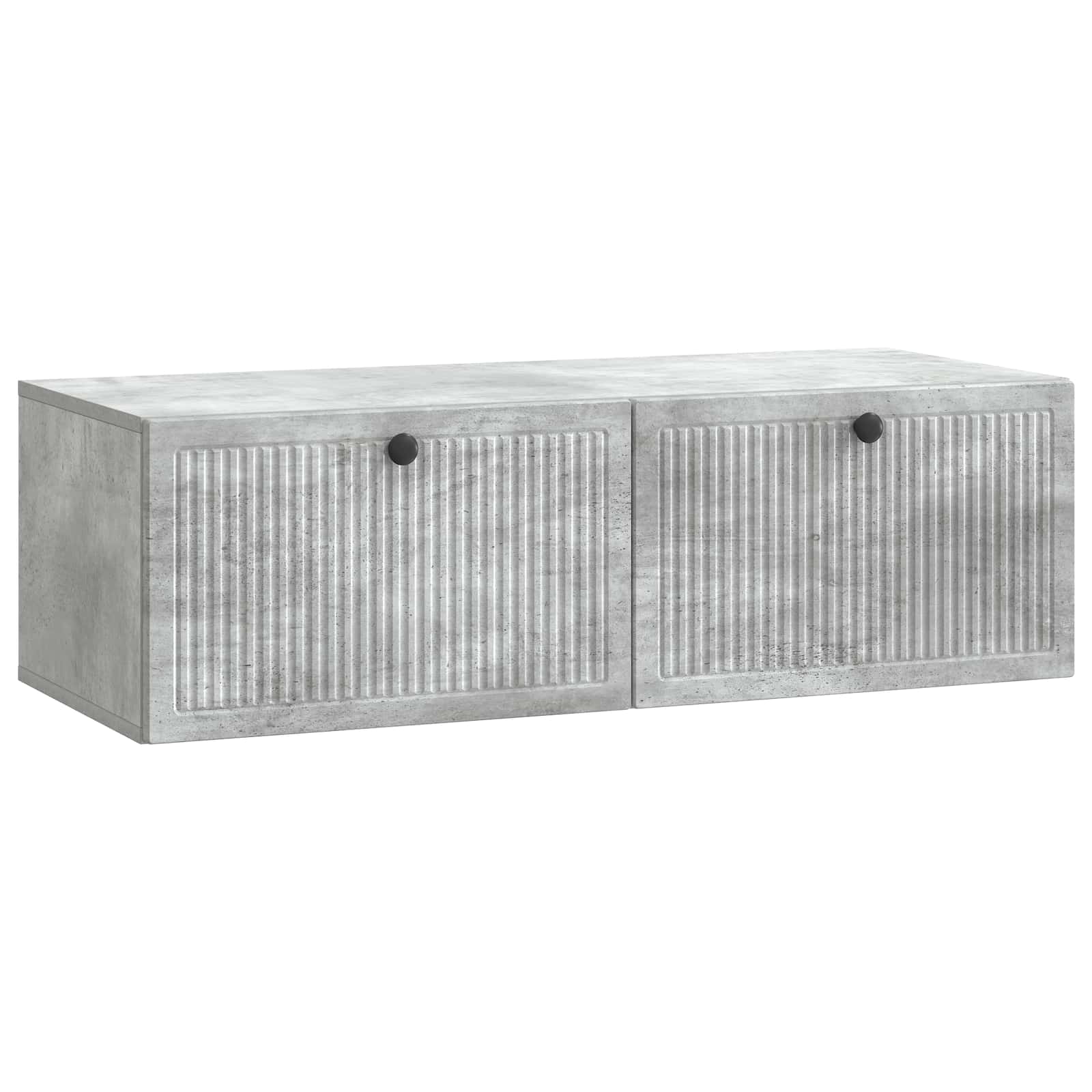 Wandmontierter TV-Schrank Betongrau 98 cm