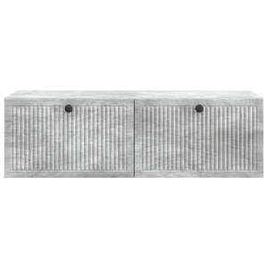Wandmontierter TV-Schrank Betongrau 98 cm