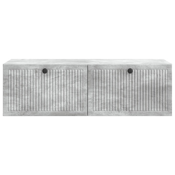 Wandmontierter TV-Schrank Betongrau 98 cm