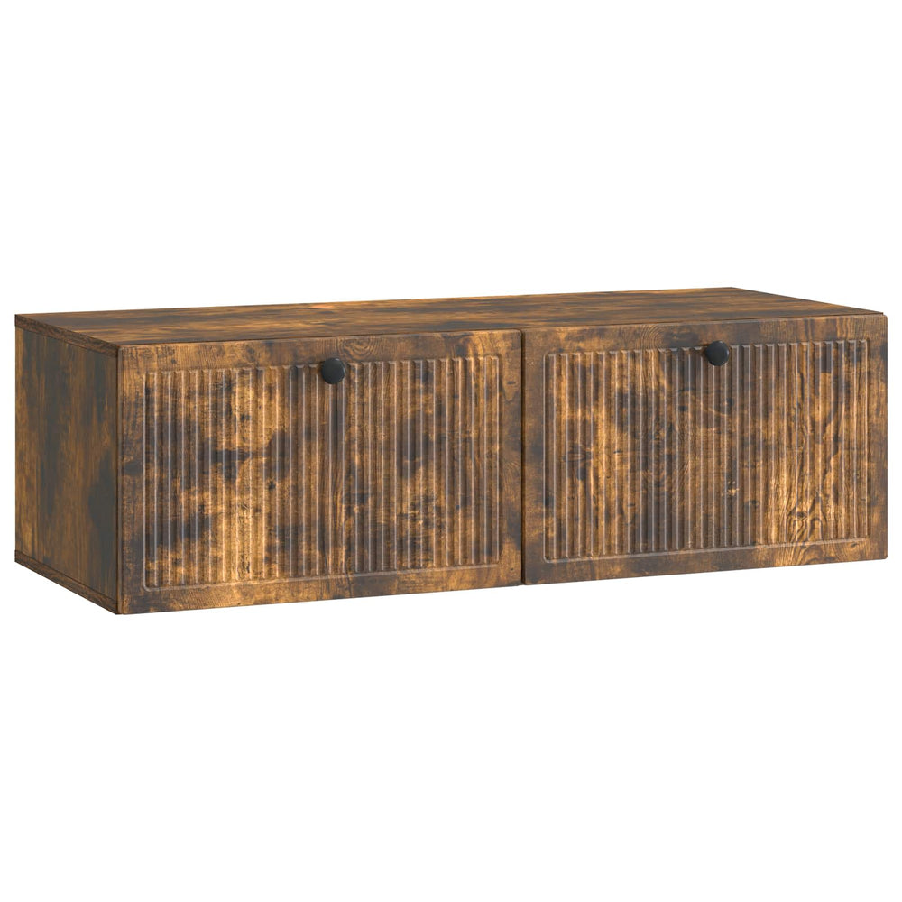 Wandmontierter TV-Schrank Geräucherte Eiche 98 cm