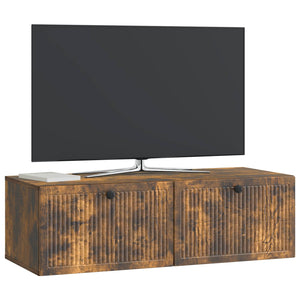 Wandmontierter TV-Schrank Geräucherte Eiche 98 cm