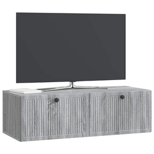 Wandmontierter TV-Schrank Grau 98cm