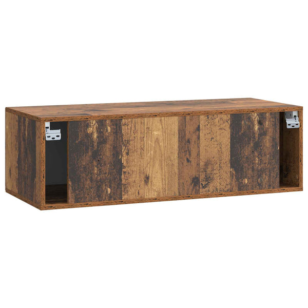 Wandmontierter TV-Schrank Altholz 98cm