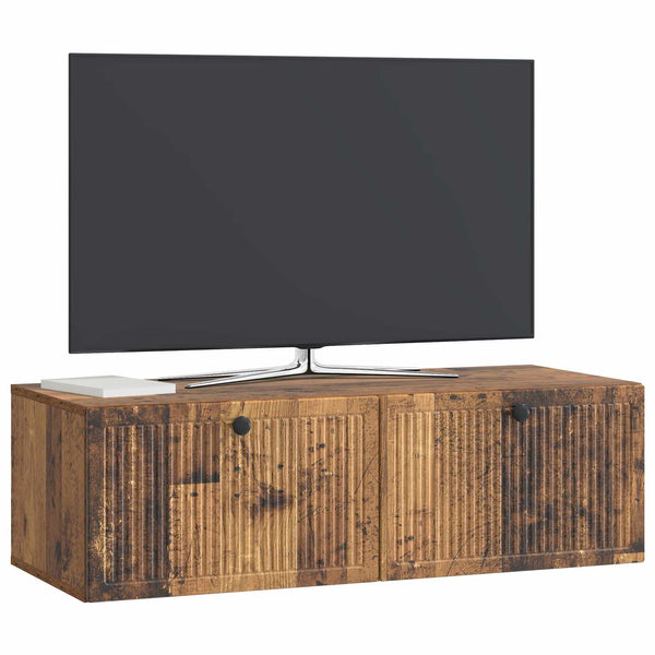 Wandmontierter TV-Schrank Altholz 98cm