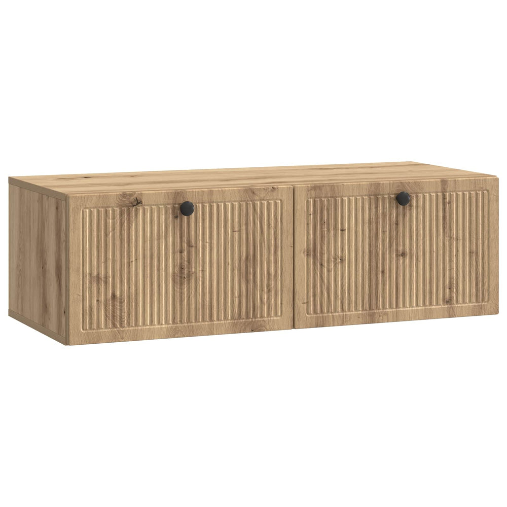 Wandmontierter TV-Schrank Eiche 98cm