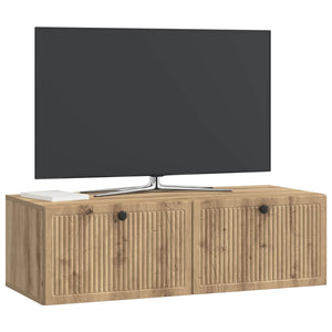 Wandmontierter TV-Schrank Eiche 98cm