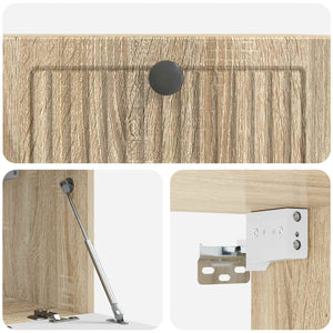Wandmontierter TV-Schrank Sonoma Eiche
