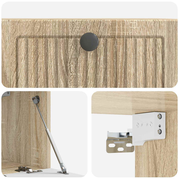 Wandmontierter TV-Schrank Sonoma Eiche
