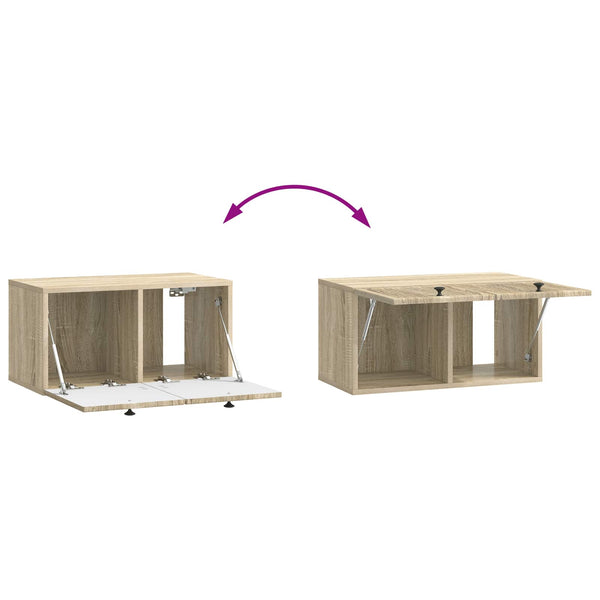 Wandmontierter TV-Schrank Sonoma Eiche