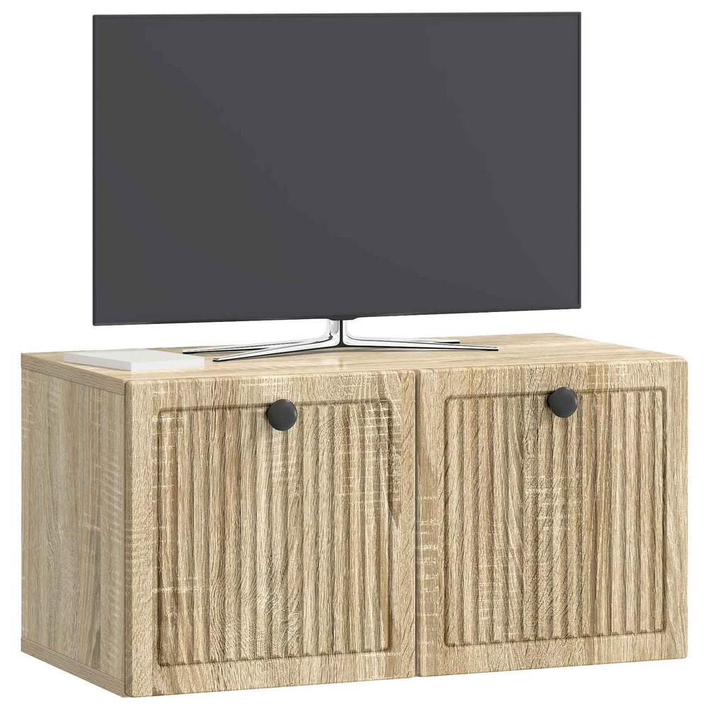 Wandmontierter TV-Schrank Sonoma Eiche