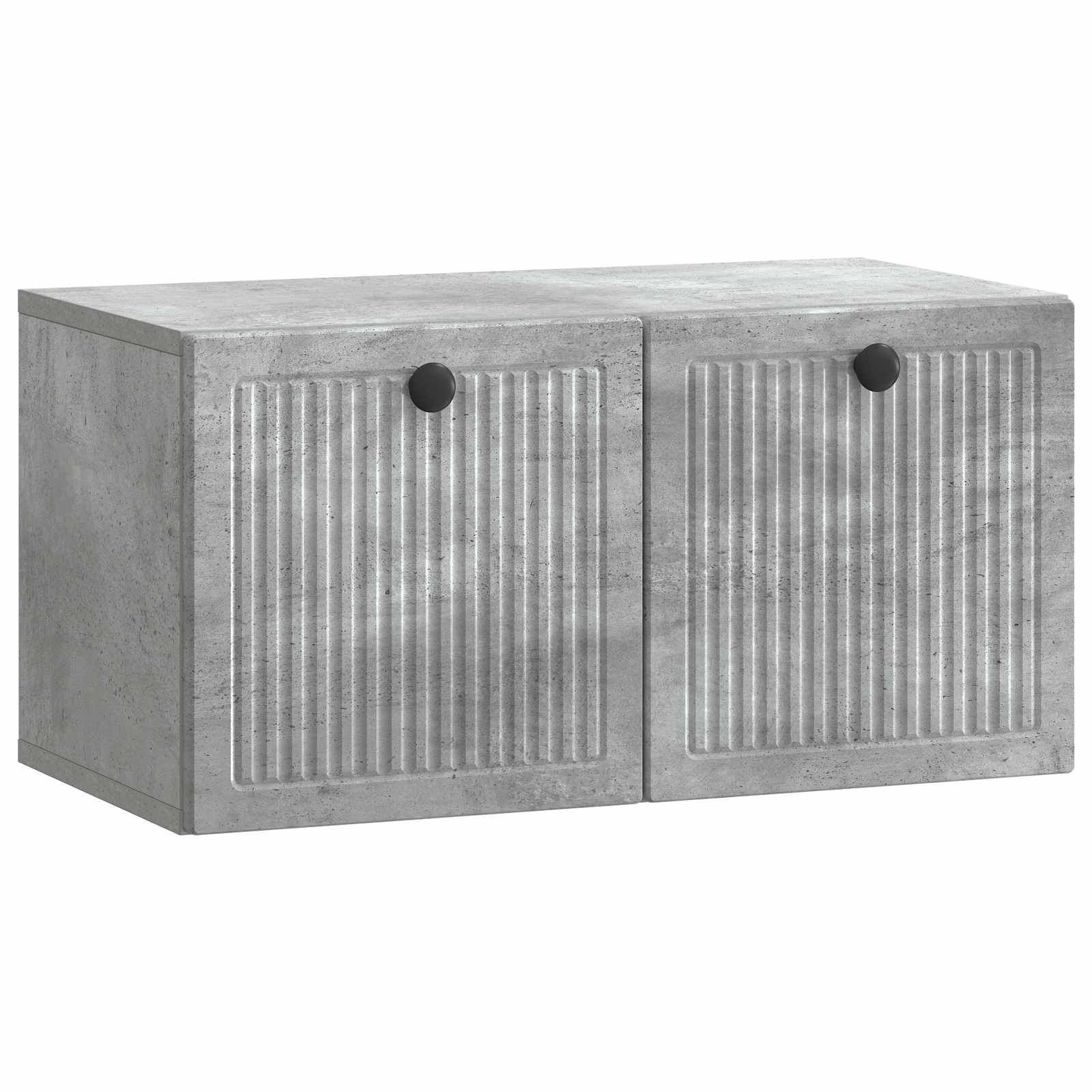 Wandmontierter TV-Schrank Betongrau